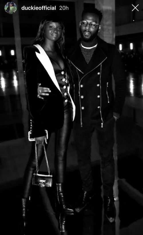 Duckie Thot & Kofi Siriboe BACK TOGETHER At Paris FashionWeek